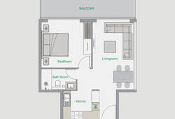 1 bedroom apartment